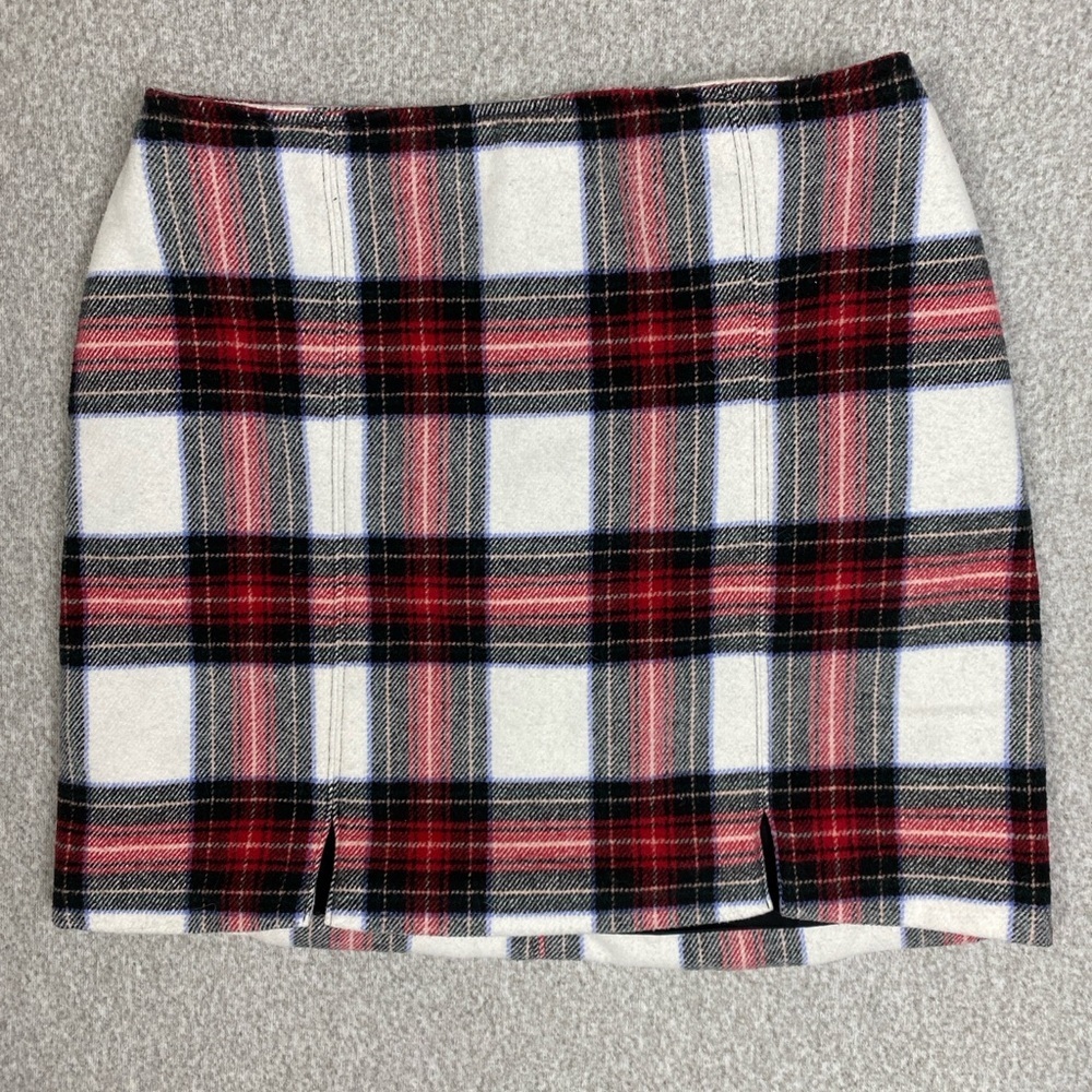 Hollister White and Red Pencil Skirt
